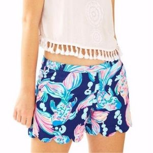 LILLY PULITZER MAGNOLIA SHORTS GOING COASTAL EUC 12